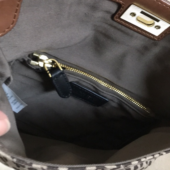 J. Crew envelope clutch Leopard print Linen cotton Canvas w Leather trim - Picture 10 of 10